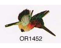 Brushkins by Nature s Accents Hummingbird Grn and Yellow Ornament