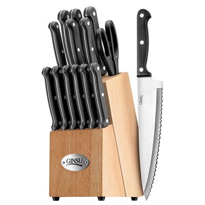 Ginsu 04814N 14 Pc Bakelite Block Set Nat