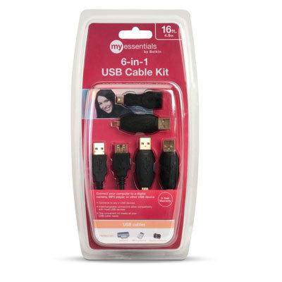 Belkin MEF3U90016 16 USB Cable Kit with Adapters