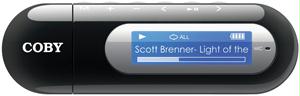 COBY MP305-2GBLK USB STICK MP3 PLAYER with LCD DISPLAY and FM TUNER 2 GB