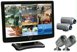 CLOVER LCD2284DVR 22 TFT LCD MONITOR WTH BUILT-IN 8-CHANNEL DVR