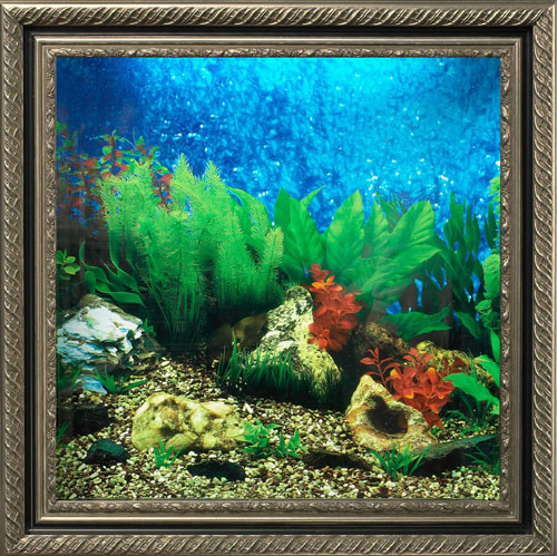 AquaVista AV500TABAVI Wall-Mounted Aquarium AV 500 Tropical Water Background with Virgo Frame