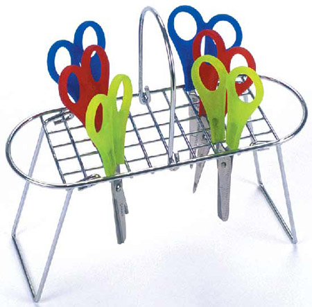 Armada Art 03002 Stainless Wire Scissor Rack - Holds 50 Pairs of Children and amp;apos;s Scissors