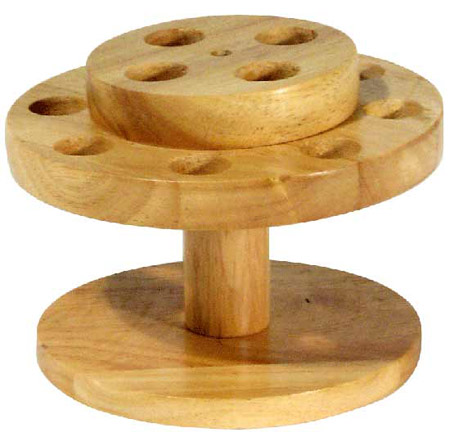 Armada Art 03003 Round Wooden Scissor Stand - Holds 12 Scissors