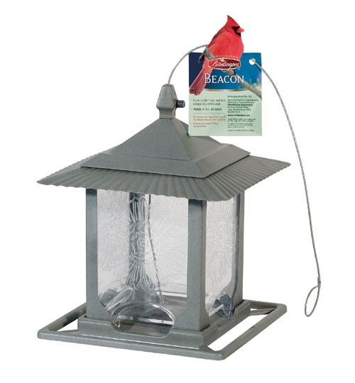 Perky Pet The Beacon Bird Feeder In Brushed Nickel