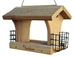 Audubon Large Ranch Feeder With 2 Suet Cages 3.5qt Capacity
