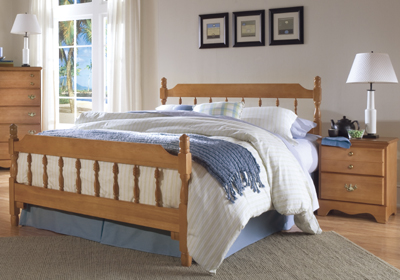 Furniture Headboards - Carolina Furniture Works 157350 Common Sense Salem Maple Spindle Headboard Full Or Queen