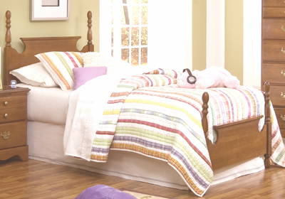 Furniture Headboards - Carolina Furniture Works 157830 Common Sense Salem Maple Panel Headboard Twin
