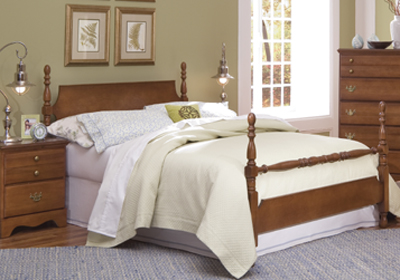 Furniture Headboards - Carolina Furniture Works 187240 Common Sense Cherry Poster Headboard Full