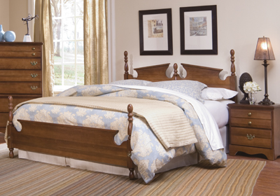 Furniture Headboards - Carolina Furniture Works 187850 Common Sense Cherry Panel Headboard Full Or Queen