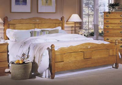 Furniture King Headboards - Carolina Furniture Works 237860 Carolina Oak Panel Headboard King