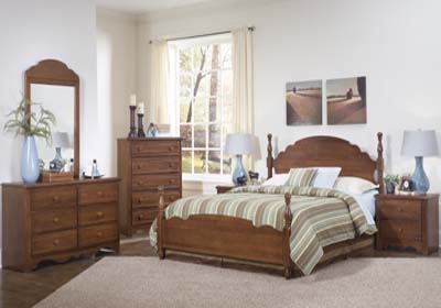 Furniture Headboards - Carolina Furniture Works 317860 Carolina Crossroads Panel Headboard King