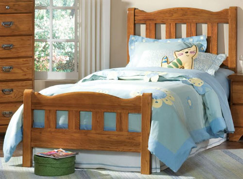 Furniture Headboards - Carolina Furniture Works 387430 Creek Side Slat Headboard Twin