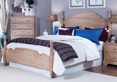 Furniture Headboards - Carolina Furniture Works 407250 American Harvest Poster Headboard Full Or Queen