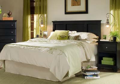 Furniture Headboards - Carolina Furniture Works 437450 Midnight Panel Headboard Full Or Queen