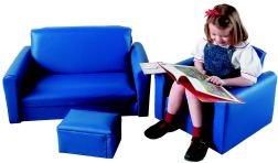 Play Sets - Childs Play CK777 Red Vinyl - 3 Pc Furniture Set