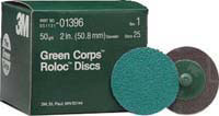 3-m Company 1397 2 Inch Green Corps Roloc Disc 36g