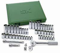 Sk Hand Tools 94549 49 Piece .425 Inch Drive 6 Point Fractional Metric Socket Set