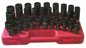 2668 39 Piece .5 Inch Drive Deep And Shallow Sae Impact Socket Set