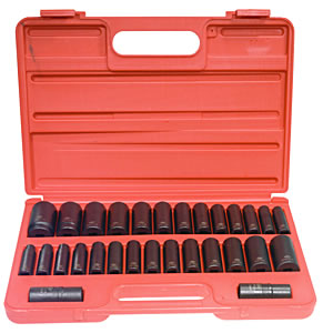 5153DD 29 Piece Sae & Metric Impact Sockets