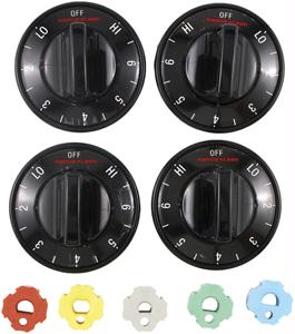 RANGE KLEEN 8114 Electric Range Knobs Black