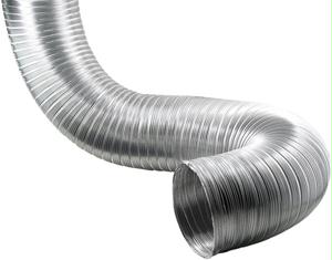 A068 4 Semi-Rigid Flexible Aluminum Duct 6 dia x 8-ft