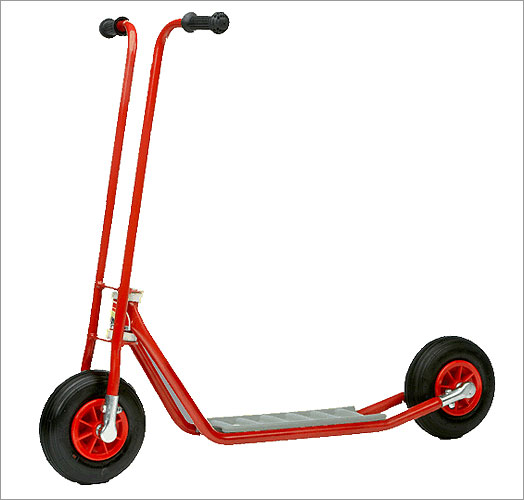 Scooter Tires - Italtrike 9007 Medium Scooter With Pneumatic Tires - Red