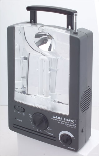 Gama Sonic GS-11R Solar Lamp with Torch and Radio