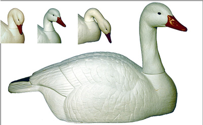 Higdon Decoys 75941 Oversize Half Shell Snow Goose - 12 Pack