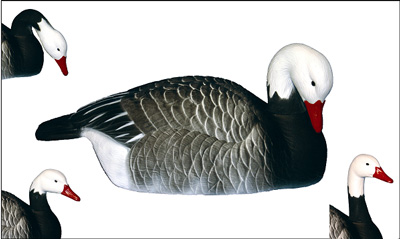 Higdon Decoys 75942 Oversize Half Shell Blue Goose - 12 Pack