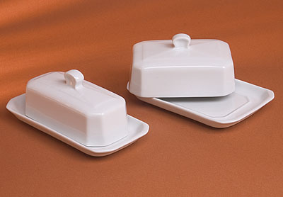 270318bx Butter Tray With Cover American Style - 7.5 X 3.5 Inch
