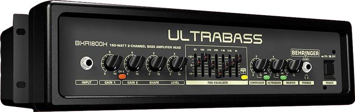 Behringer Usa BXR1800H Ultra-Compact 180-Watt 2-Ch Bass Amp Head with FBQ Spectrum... by Behringer Usa