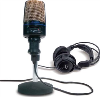 Alesis USBMICPODCASTKIT USB-Mic Podcasting Kit with high-quality Headphones for Monitoring... by Alesis