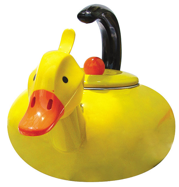 UCI 8000-Animal Kettle 2.0-Quart Whistling Enamel on Steel Duck Tea Kettle