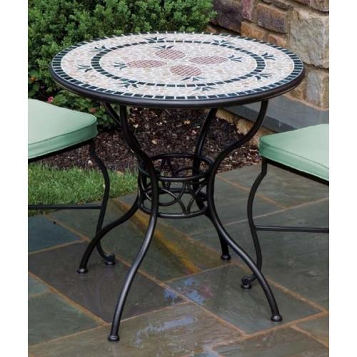 Bistro Tables - Alfresco Home 21-0859S Pineapple 30 Inch Round Bistro Table