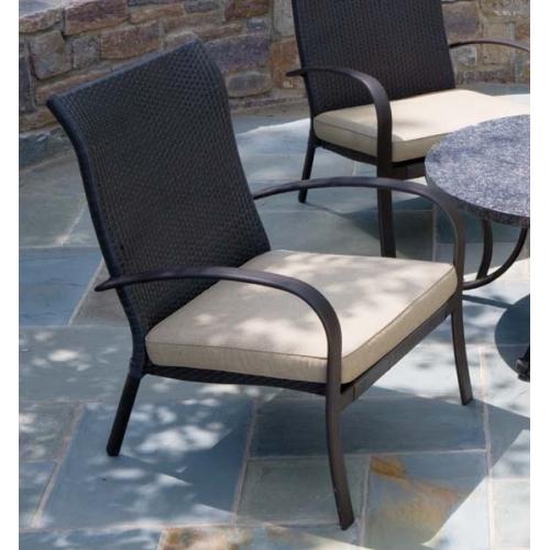 Lounge Chairs - Alfresco Home 44-0273 Portofino Stackable Lounge Chair With Cushion