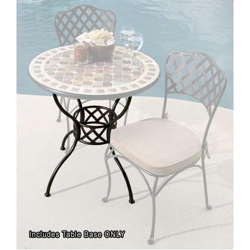 Bistro Table - Alfresco Home 21-0143 30 Inch Basketweave Round Bistro Table Base
