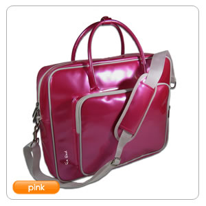 Ice Red Designs IR818PK Shine Glossy Laptop Bag  Pink