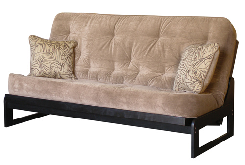 Queen Futon - Simmons Futons ZQC41 Montego Light Cocoa Queen Size Cover Set Only