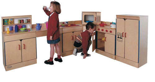 Play Kitchen Sets - Childs Play R0145 4 Pc Toddler Kitchen Set