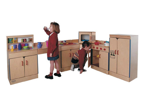Play Kitchen Sets - Childs Play R4201 4 Piece Kitchen Set