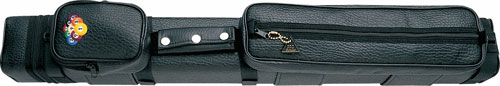 9 Ball - Cue And Case PRO36 Black Leatherette 3-6 Hard Case With 9-Ball Logo