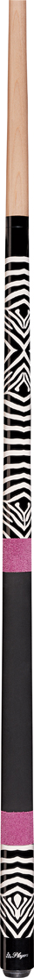 52 Pool Cue - Cue And Case Y-G01-52K Youth Series Sassy Zebra Pool Cue For Girls - 52 Inch