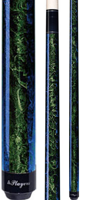 Pool Cue - Cue And Case C-860-52 Youth Series Blue And Emerald Crazer Pool Cue