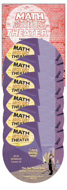 Edcon Publishing EDM4D Math Mystery Theater - 6 DVDs - Word Problems