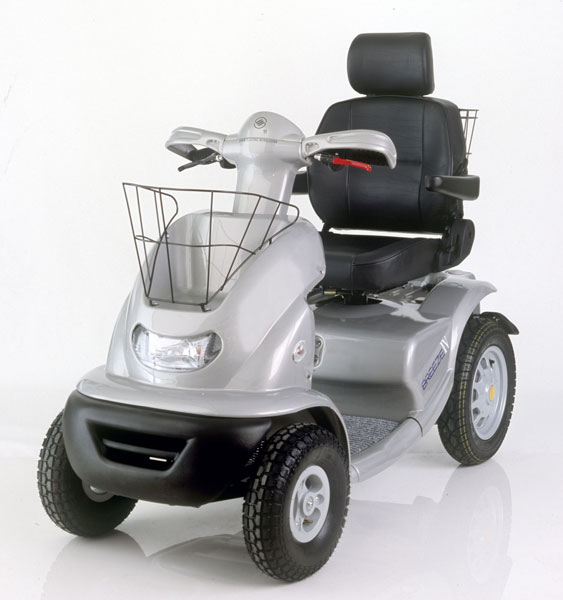 Cheap Electric Scooters - EV Rider BR4-12-SLV Breeze IV 12K Electric Scooter - Metallic Silver