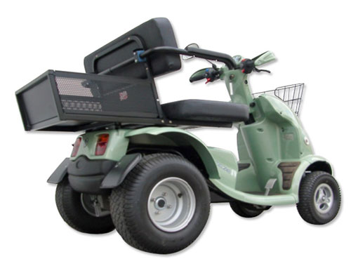 EV Rider BR4-CARGO-SLV Breeze IV Cargo Edition Electric Scooter - Metallic Silver