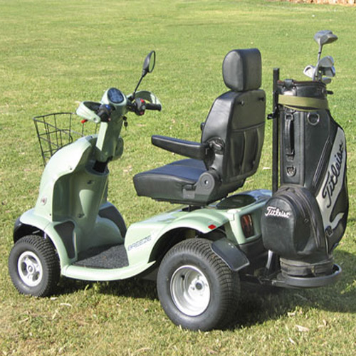 Electric Scooters For All - EV Rider BR4-GOLF-SLV Breeze IV Golf Edition Electric Scooter - Metallic Silver