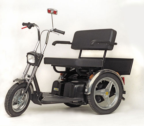 Electric Scooters For All - EV Rider FT00271 Sportster SE Dual Electric Scooter - Black And Chrome
