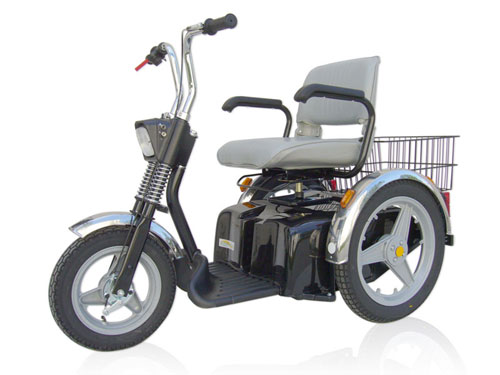 Cheap Electric Scooters - EV Rider FT00279 Sportster Metro Electric Scooter - Black And Chrome